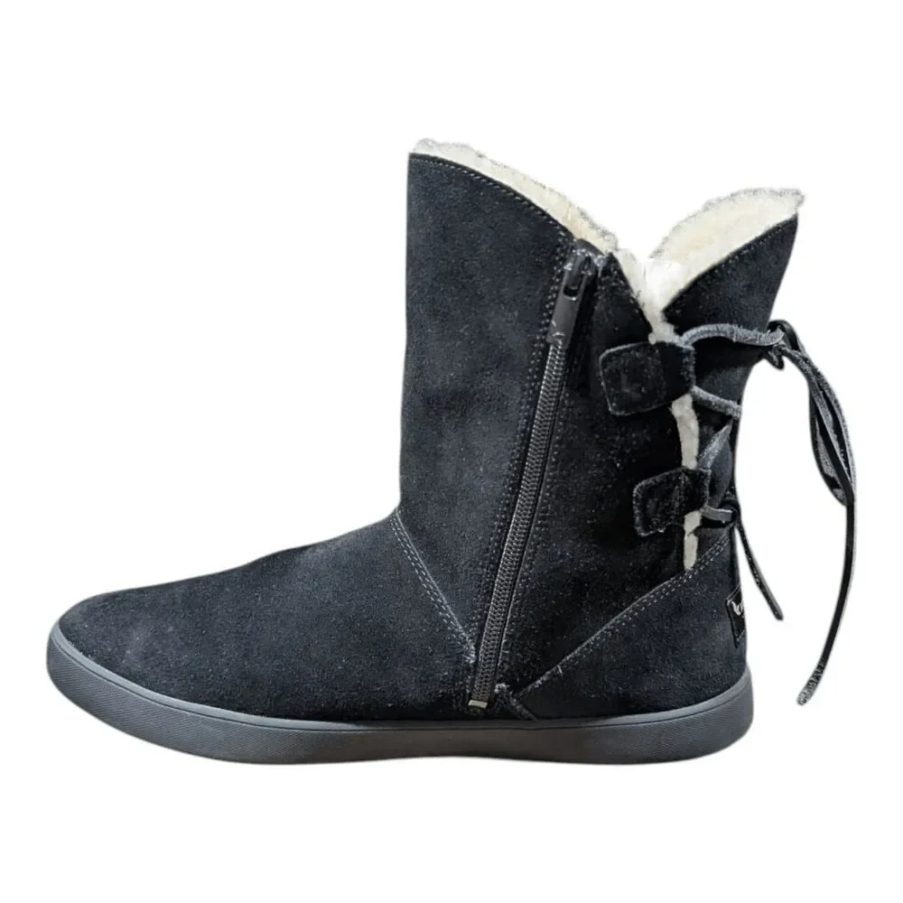 KOOLABURRA Shazi Short Black Suede Winter Boot Size 9